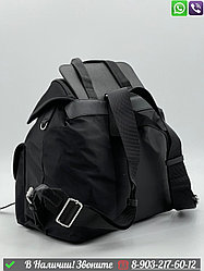 Рюкзак Prada черный с двумя карманами