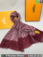 Палантин Fendi кашемировый с логотипом