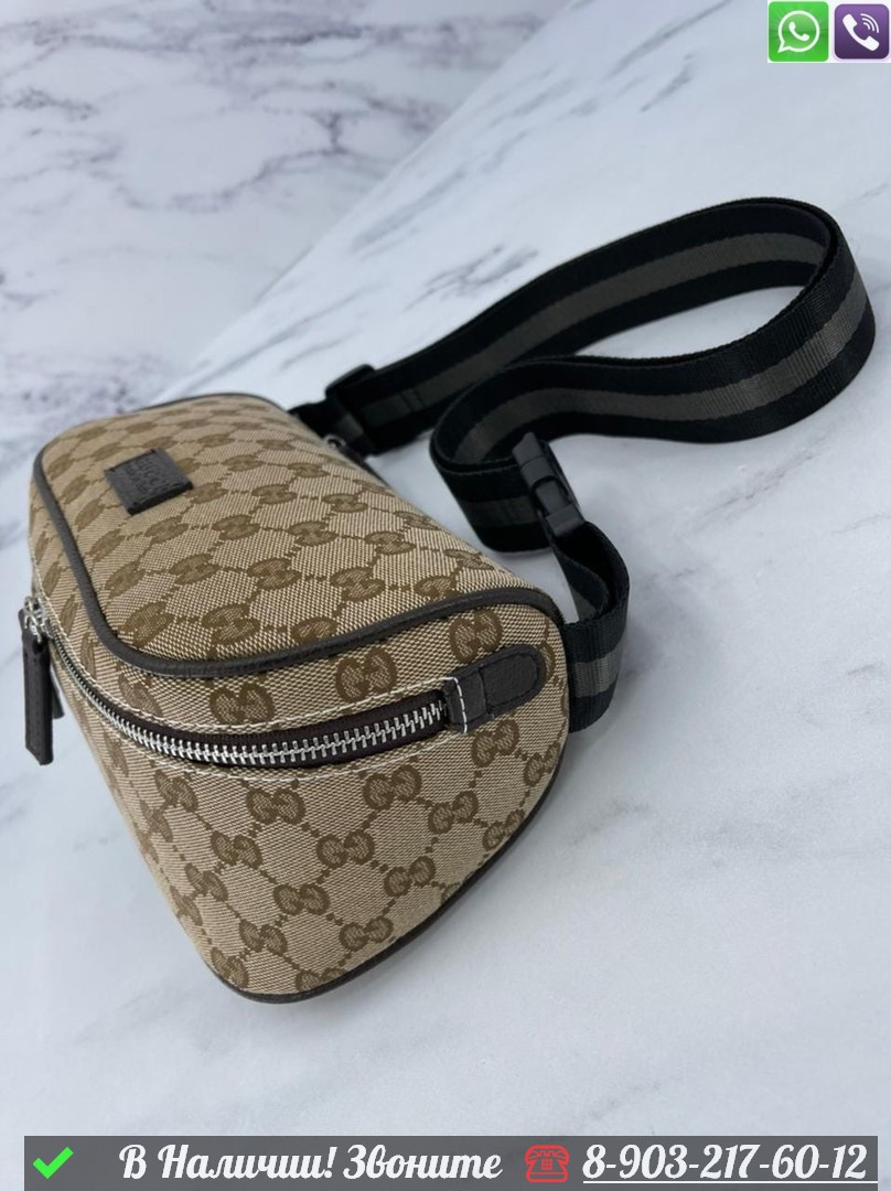 Поясная сумка Gucci Коричневый - фото 7 - id-p99229559