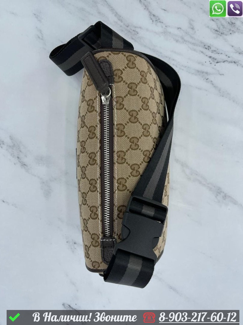 Поясная сумка Gucci Коричневый - фото 8 - id-p99229559
