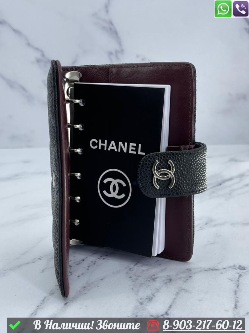 Ежедневник Chanel черный маленький - фото 9 - id-p99229579