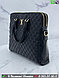 Деловая сумка Louis Vuitton черная буквами LV, фото 2
