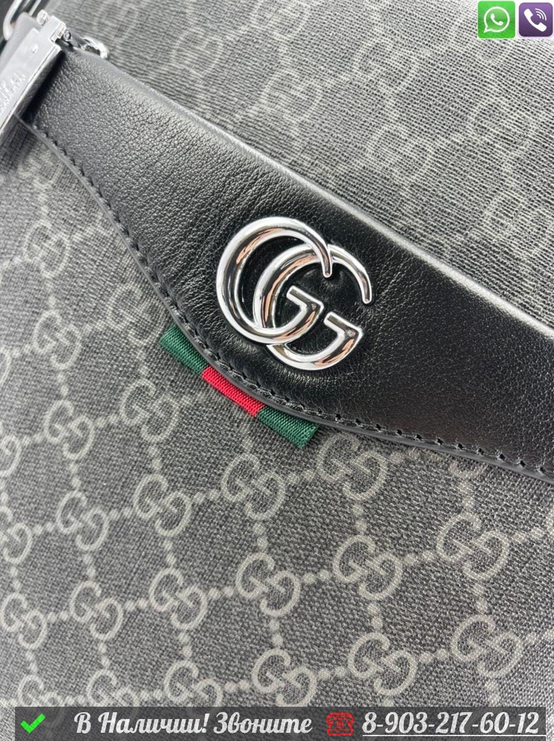 Сумка мужская Gucci в логотип - фото 6 - id-p99229596