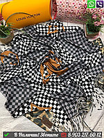 Платок Louis Vuitton шерстяной в клетку Черный