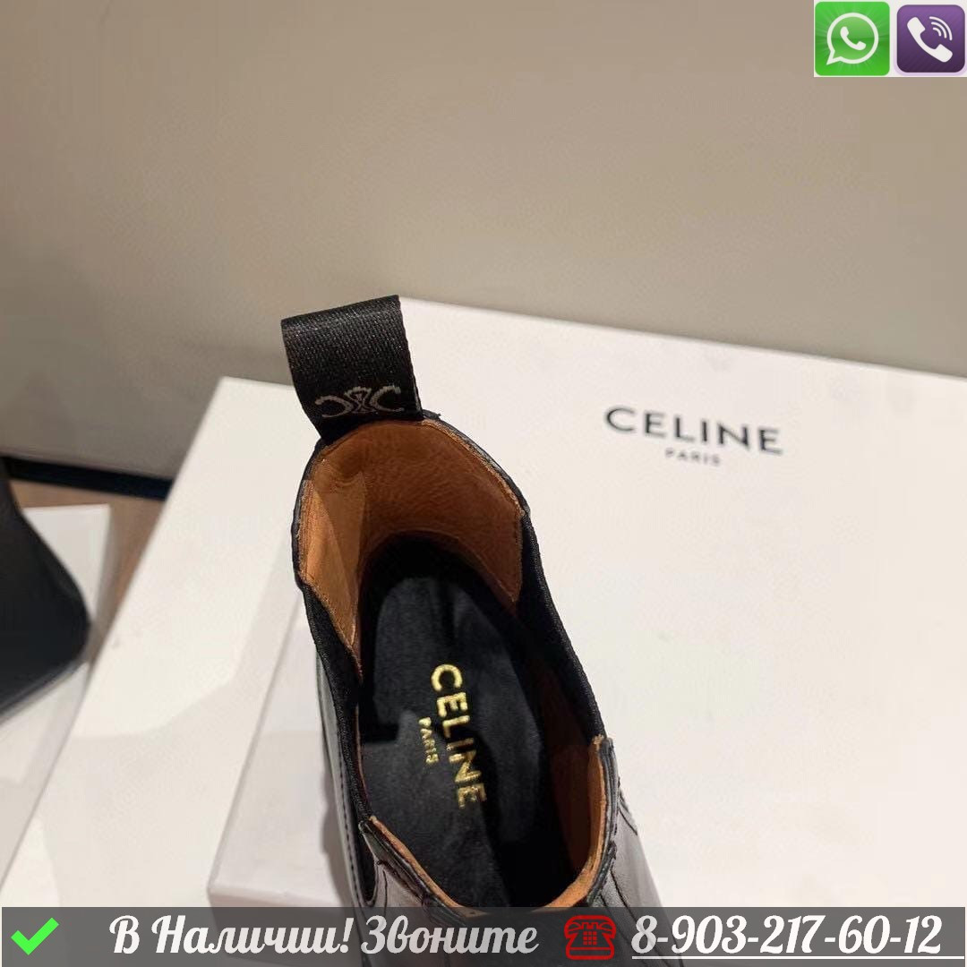 Ботинки Celine черные - фото 7 - id-p99231630