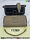 Сумка Fendi Baguette с белой строчкой, фото 3