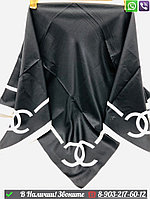 Платок Chanel шелковый с логотипом