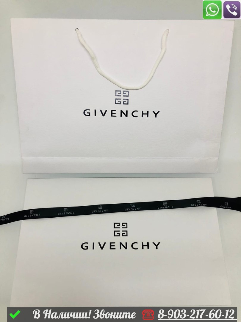 Платок Givenchy шелковый с логотипом Бордовый - фото 8 - id-p99233647