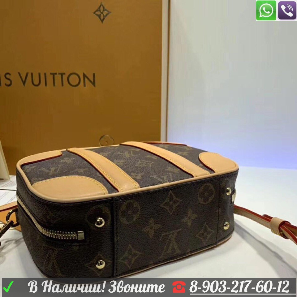 Сумка Louis Vuitton luggage клатч чемоданчик Коричневый - фото 6 - id-p99226077