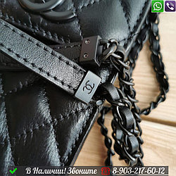 Сумка для телефона Chanel черная