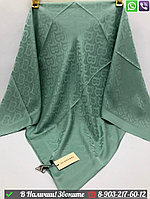 Платок Burberry шелковый с логотипом Зеленый