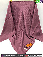 Платок Hermes шелковый с логотипом Розовый