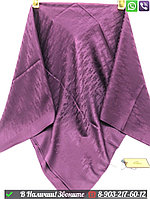 Платок Hermes шелковый с логотипом Фиолетовый