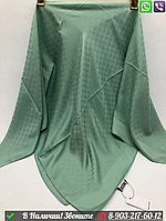 Платок Moschino шелковый с логотипом Зеленый