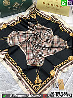 Платок Burberry с принтом цепочек Черный