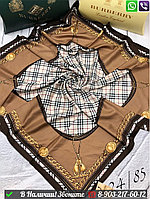 Платок Burberry с принтом цепочек Коричневый