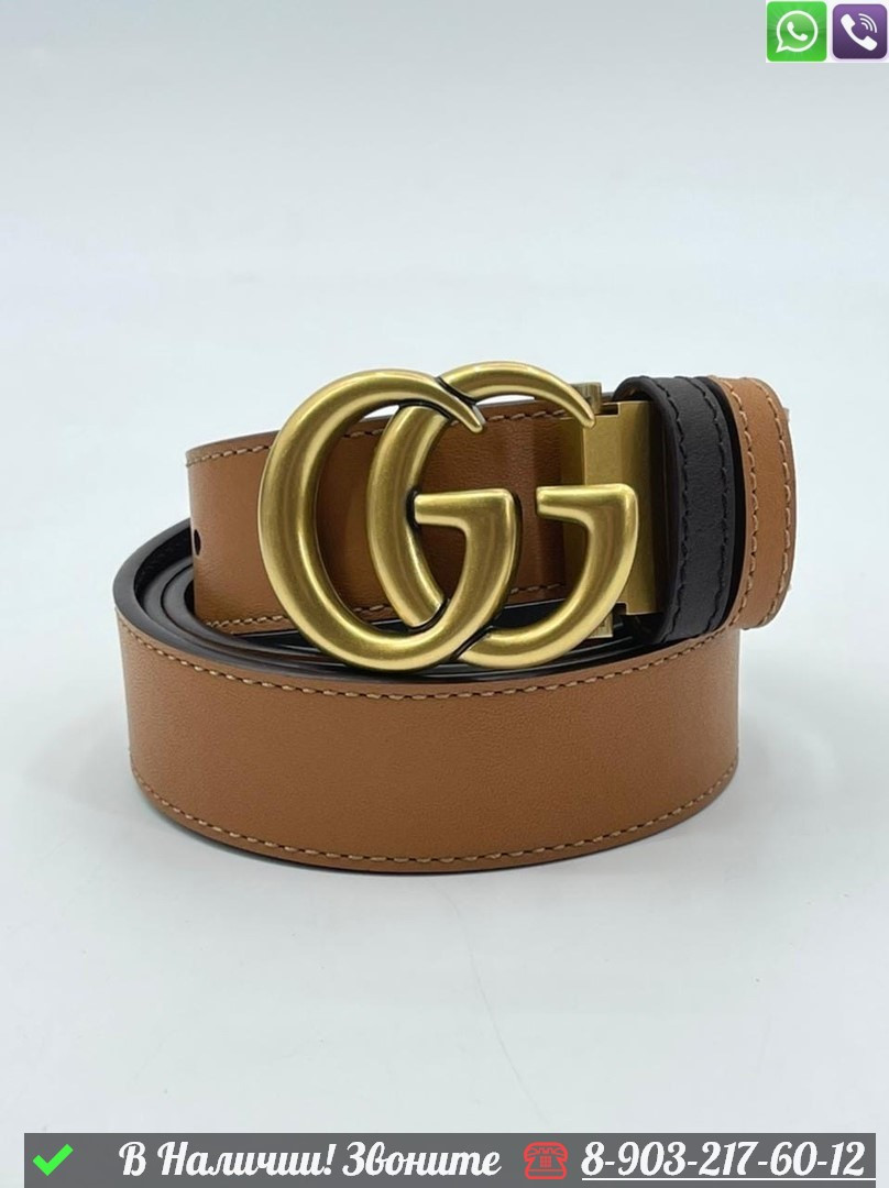 Ремень Gucci двухсторонний - фото 5 - id-p99229690