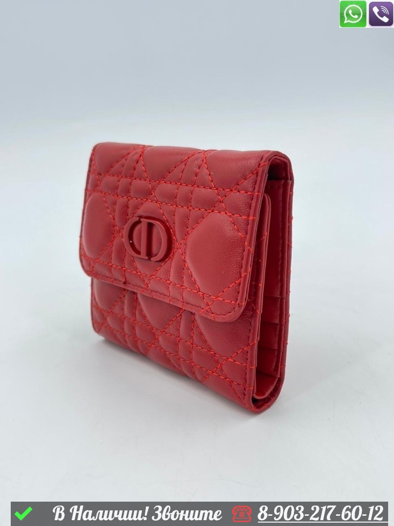 Кошелек Dior Lady красный - фото 3 - id-p99229702