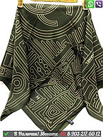 Платок Chanel шелковый с абстрактным узором