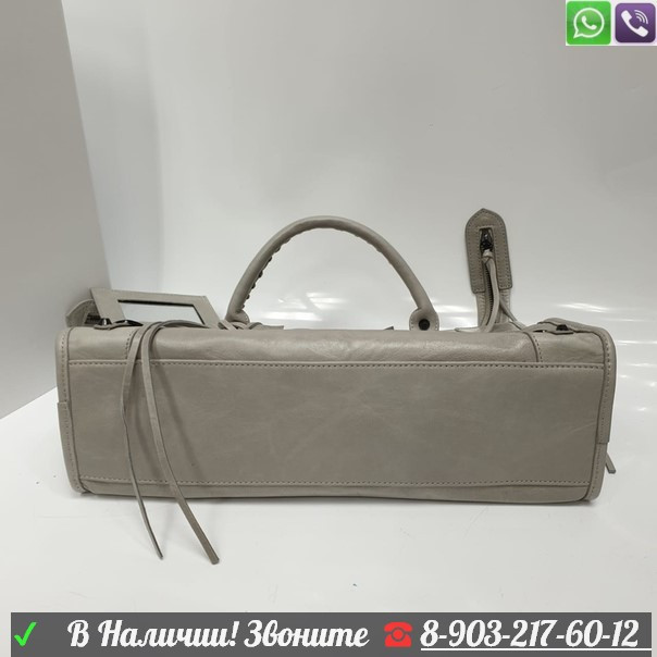 Сумка Balenciaga Classic City Серый - фото 6 - id-p99226159