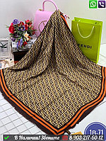 Платок Fendi шерстяной с логотипом