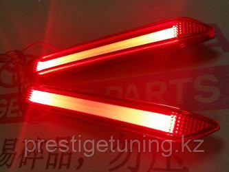 Задние LED вставки в бампер на Camry V50 2011-14 Красные Type 2 - фото 5 - id-p36958117