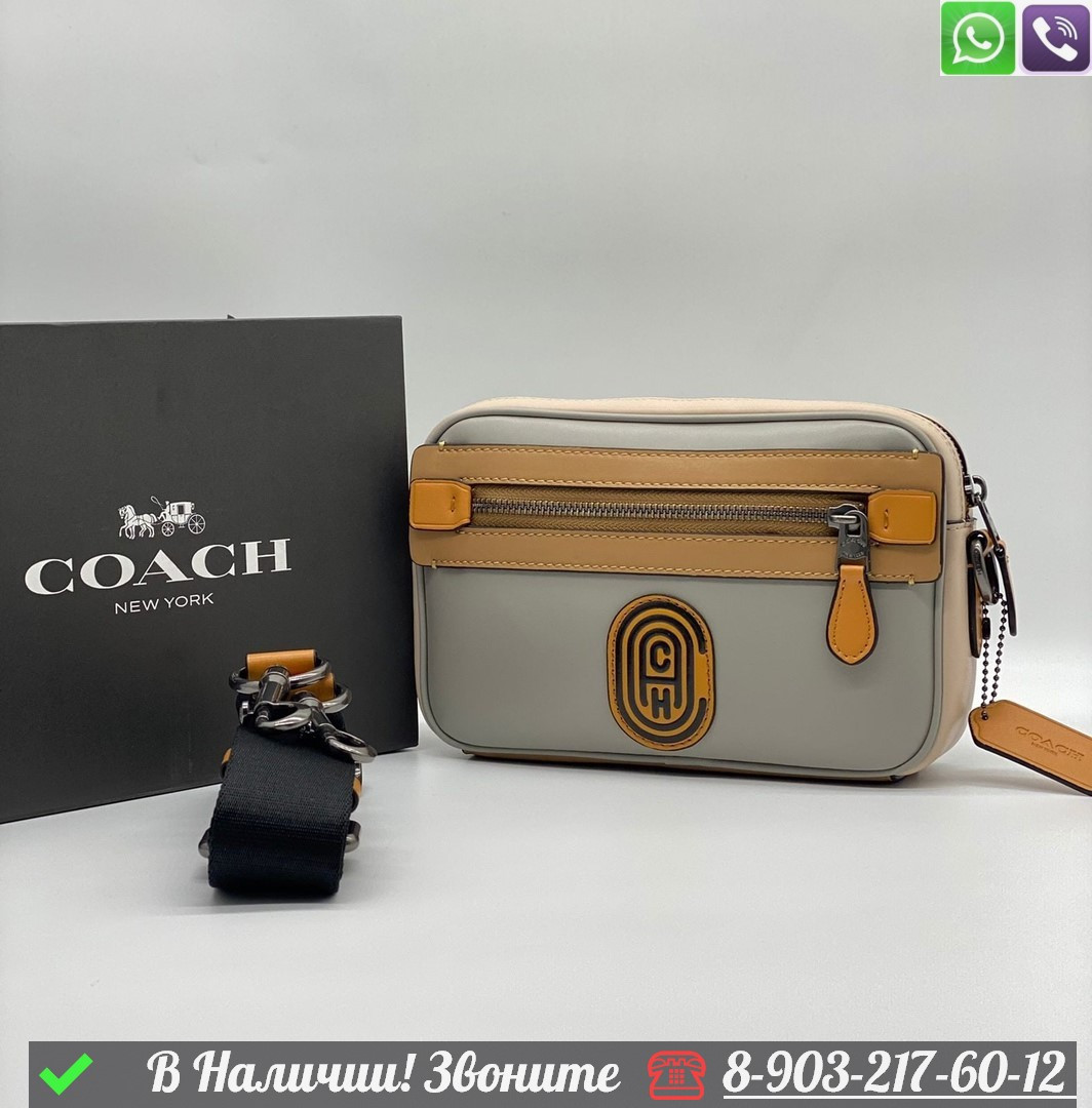 Поясная сумка Coach Серый - фото 9 - id-p99230750
