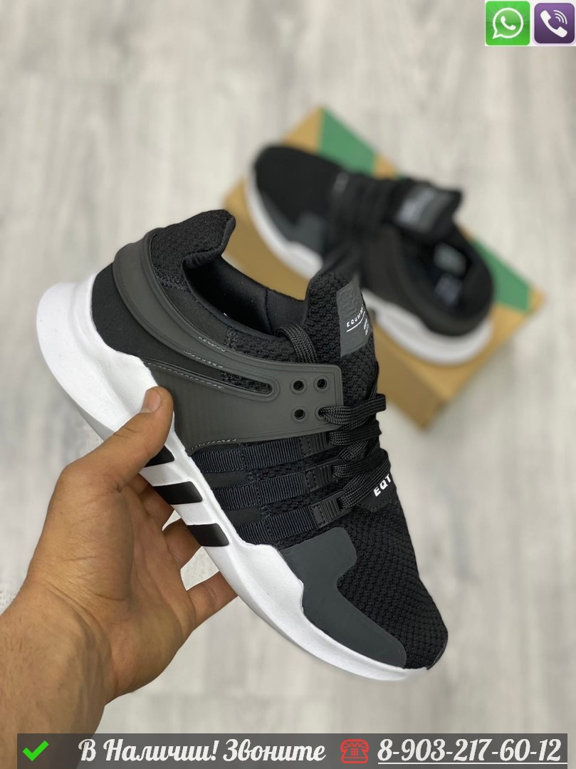 Кроссовки Adidas EQT черные - фото 1 - id-p99231792