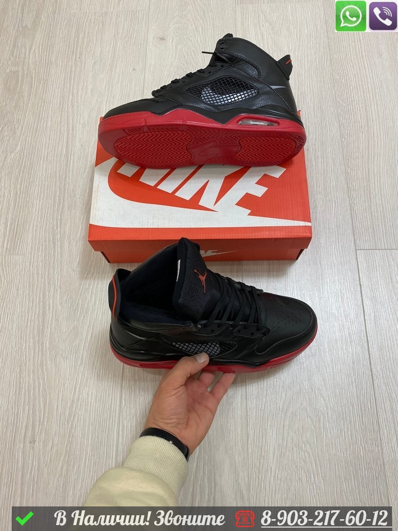 Кроссовки Nike Air Jordan 6 Retro зимние черные - фото 5 - id-p99231814