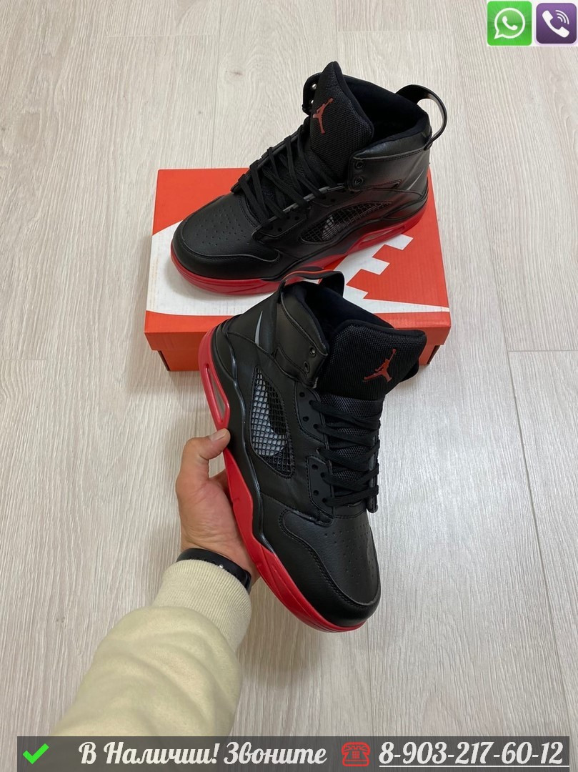 Кроссовки Nike Air Jordan 6 Retro зимние черные - фото 6 - id-p99231814