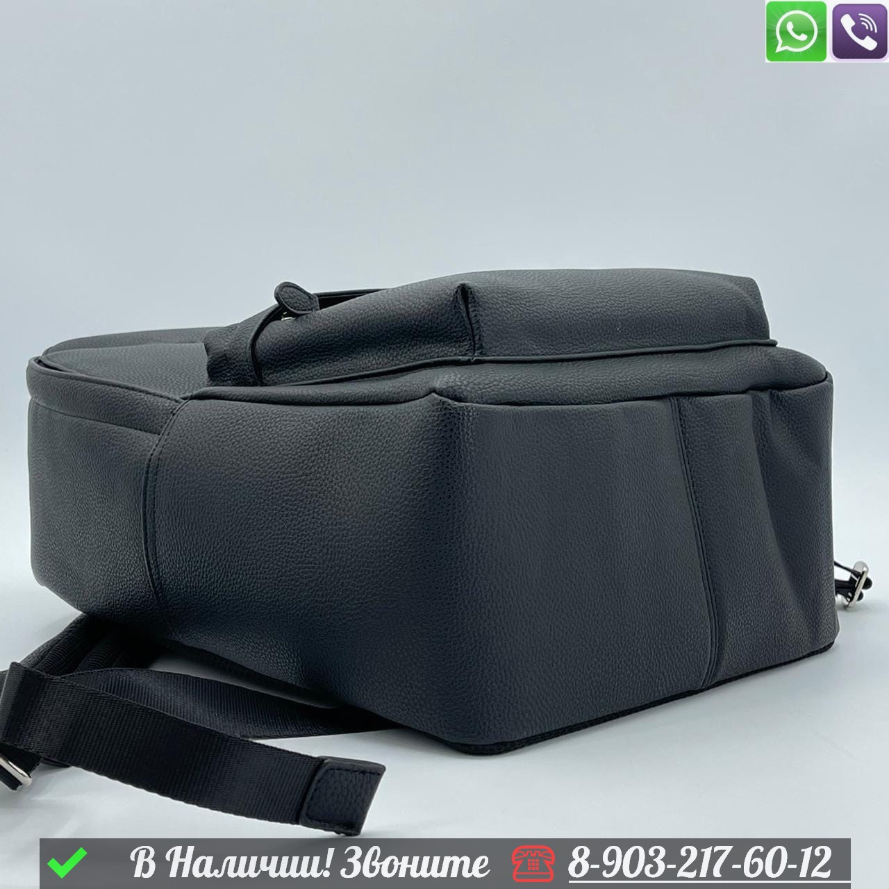Рюкзак Coach кожаный черный - фото 5 - id-p99229782