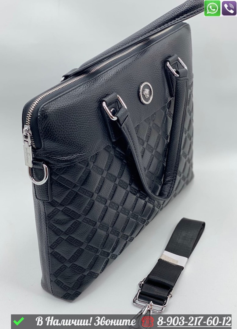 Портфель Versace черный - фото 2 - id-p99230824