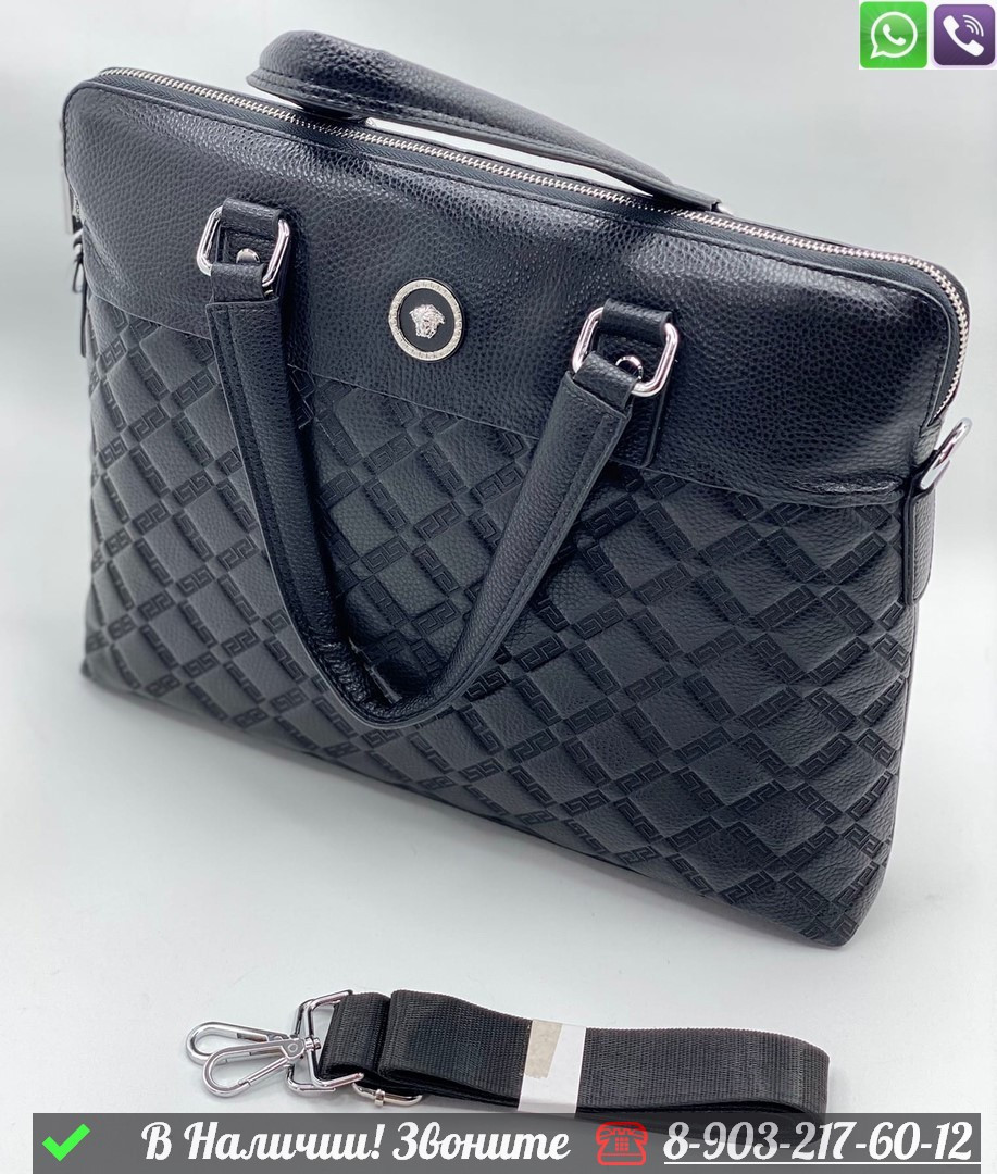 Портфель Versace черный - фото 3 - id-p99230824