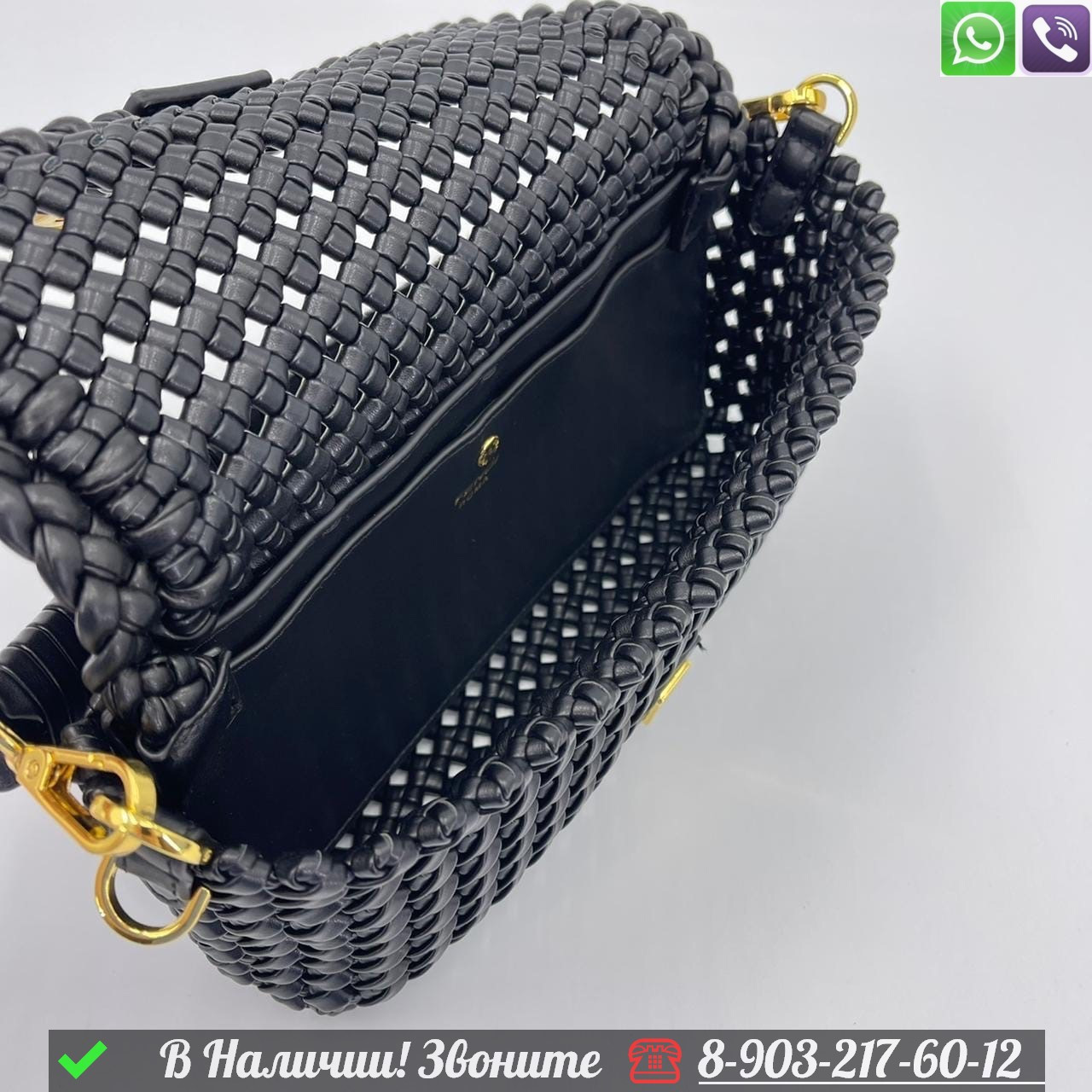 Сумка Fendi Baguette черная - фото 8 - id-p99229834