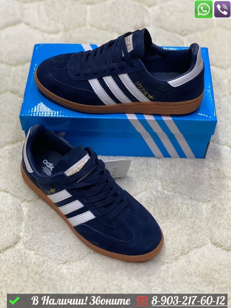 Кроссовки Adidas Spezial синие (id 99231859)