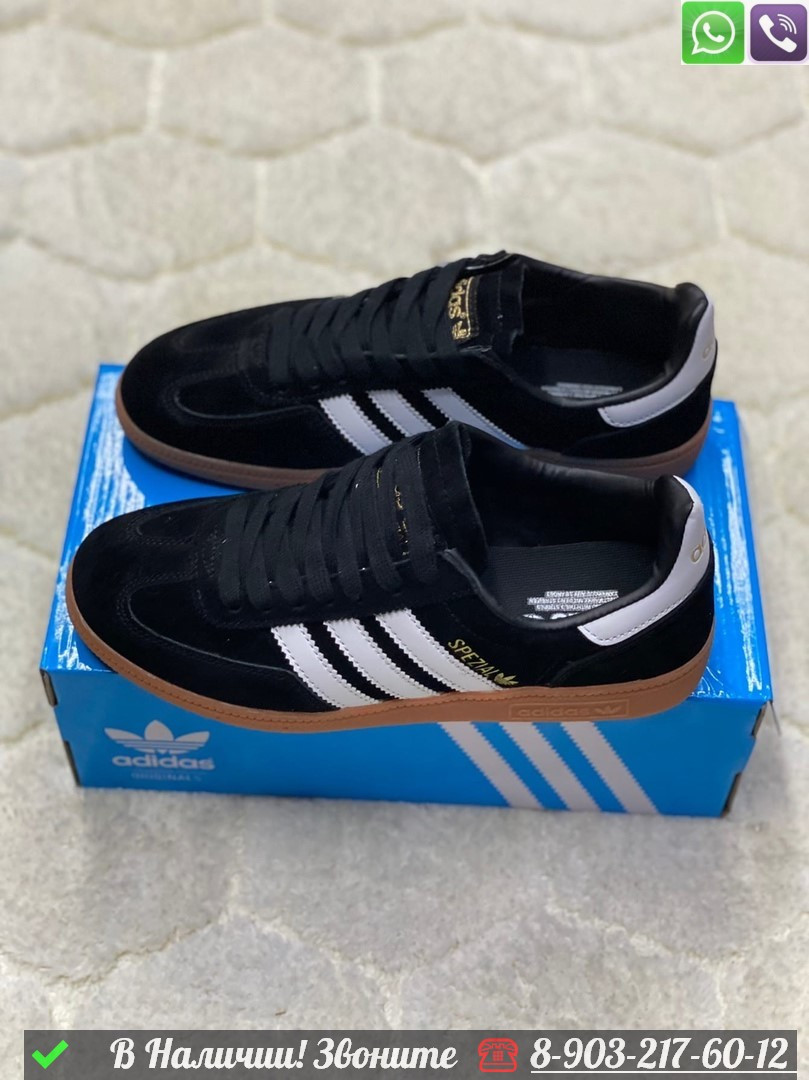 Кроссовки Adidas Spezial черные - фото 4 - id-p99231860