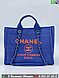 Сумка Chanel Rue De Cambon тканевая синяя, фото 3