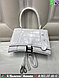 Сумка Balenciaga Hourglass крокодиловая, фото 9