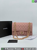 Сумка Chanel Flap пудровая