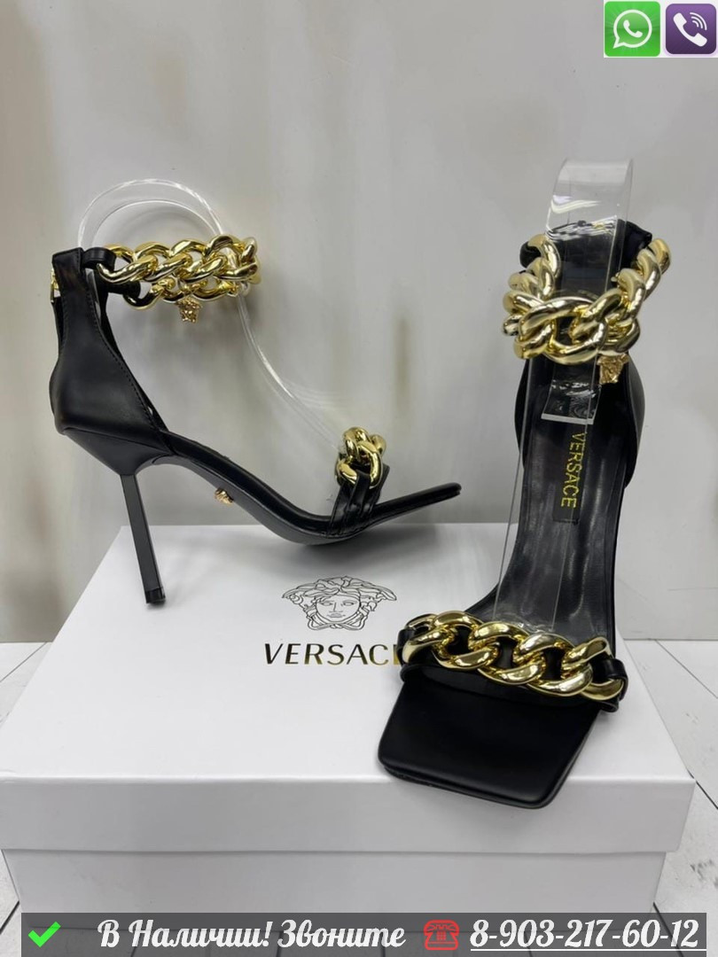 Босоножки Versace Medusa Chain - фото 10 - id-p99233883