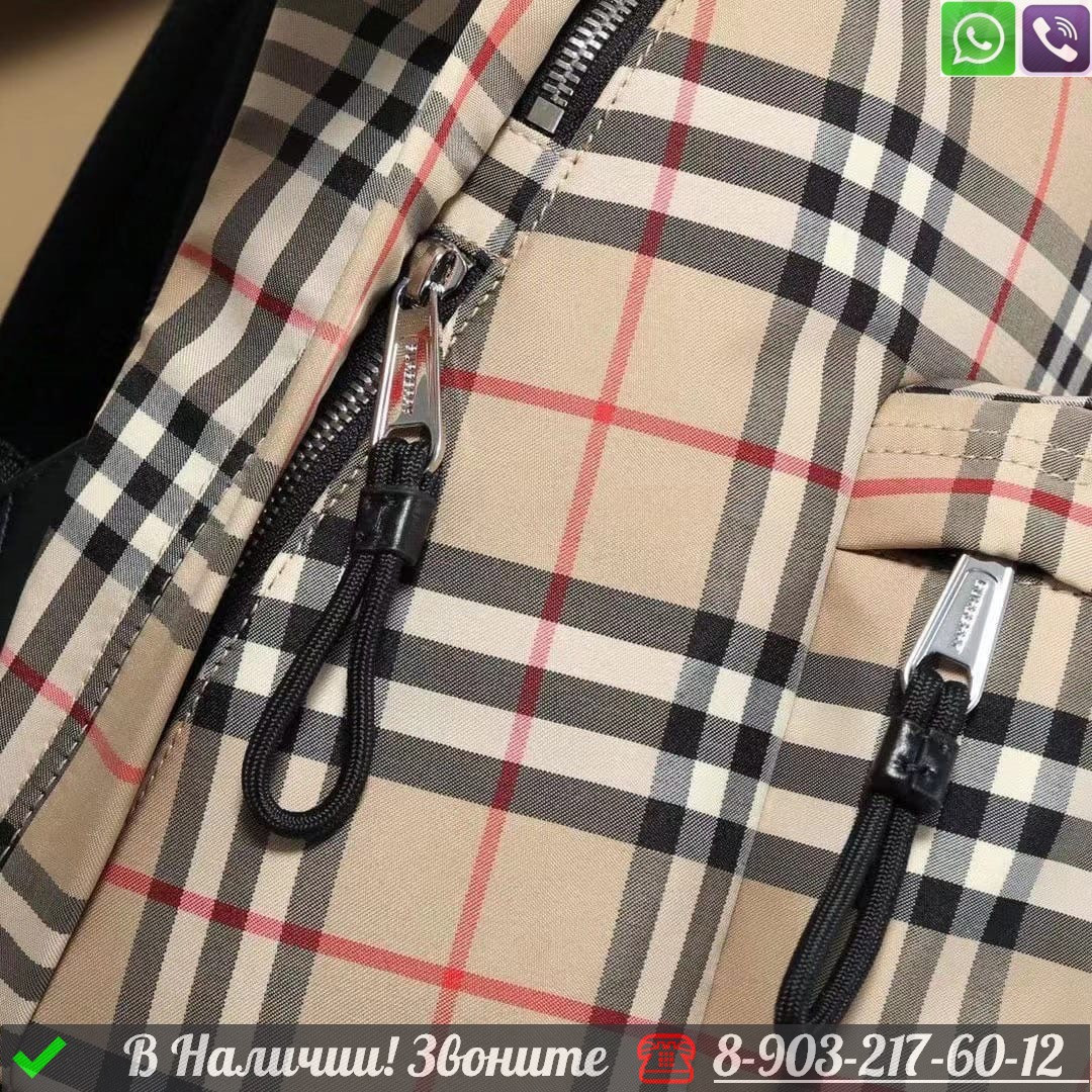 Рюкзак Burberry тканевый в клетку мужской - фото 3 - id-p99229883