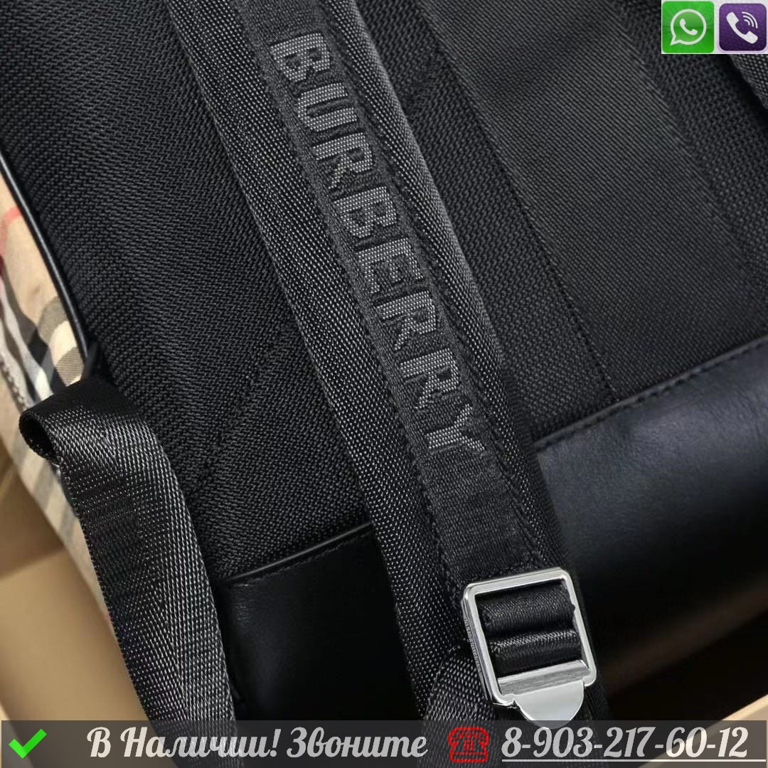 Рюкзак Burberry тканевый в клетку мужской - фото 4 - id-p99229883