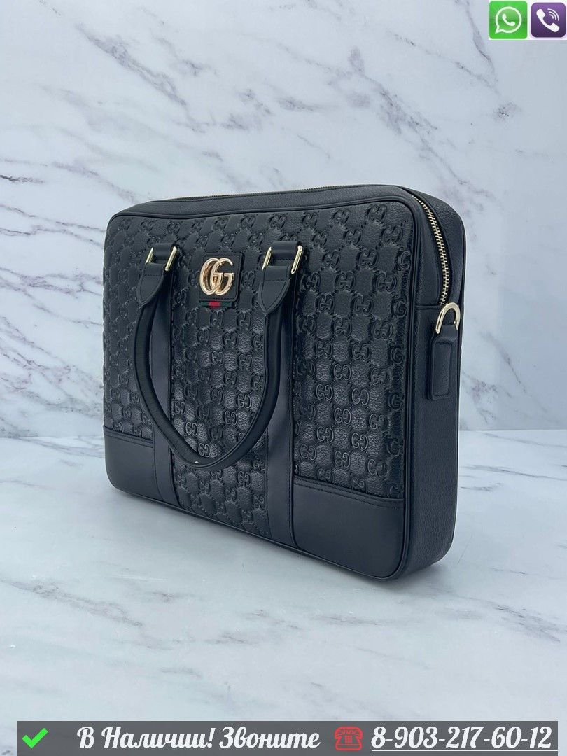 Портфель Gucci черный - фото 2 - id-p99231904