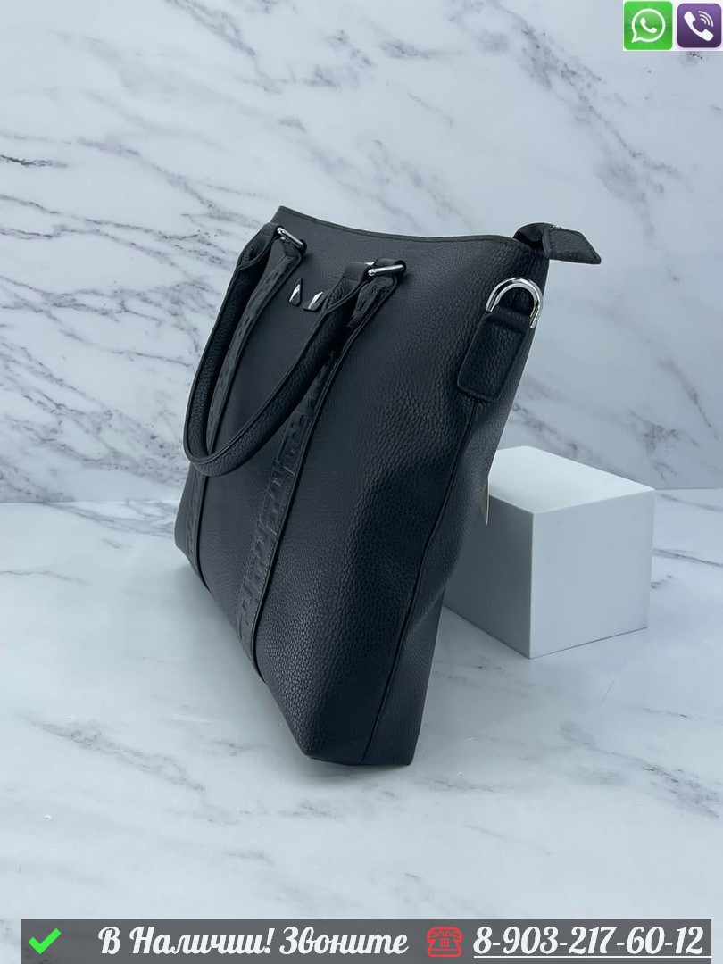Портфель Fendi кожаный черный - фото 5 - id-p99231907