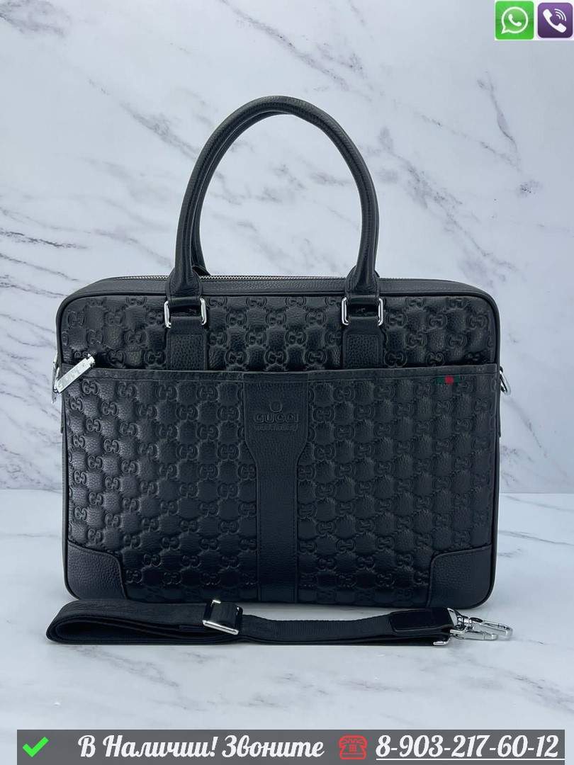 Портфель Gucci черный - фото 1 - id-p99231910