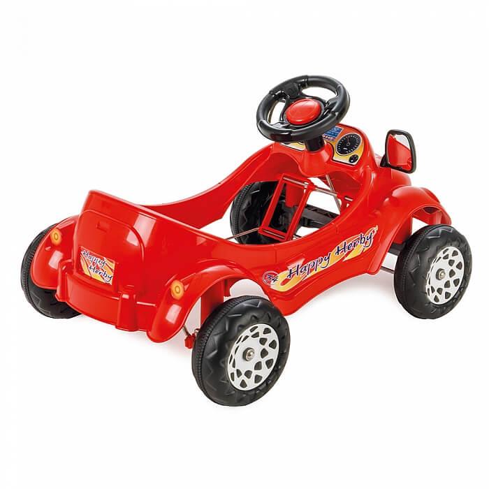 PILSAN Педальная машина Herby Car Red/Красный, 81*57*42,5 см (2-4лет) (2шт.в кор.)