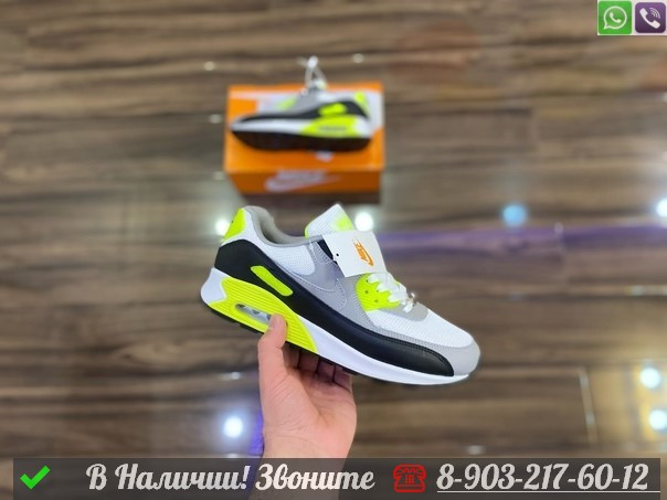 Кроссовки Nike Air Max 90 белые - фото 3 - id-p99227999