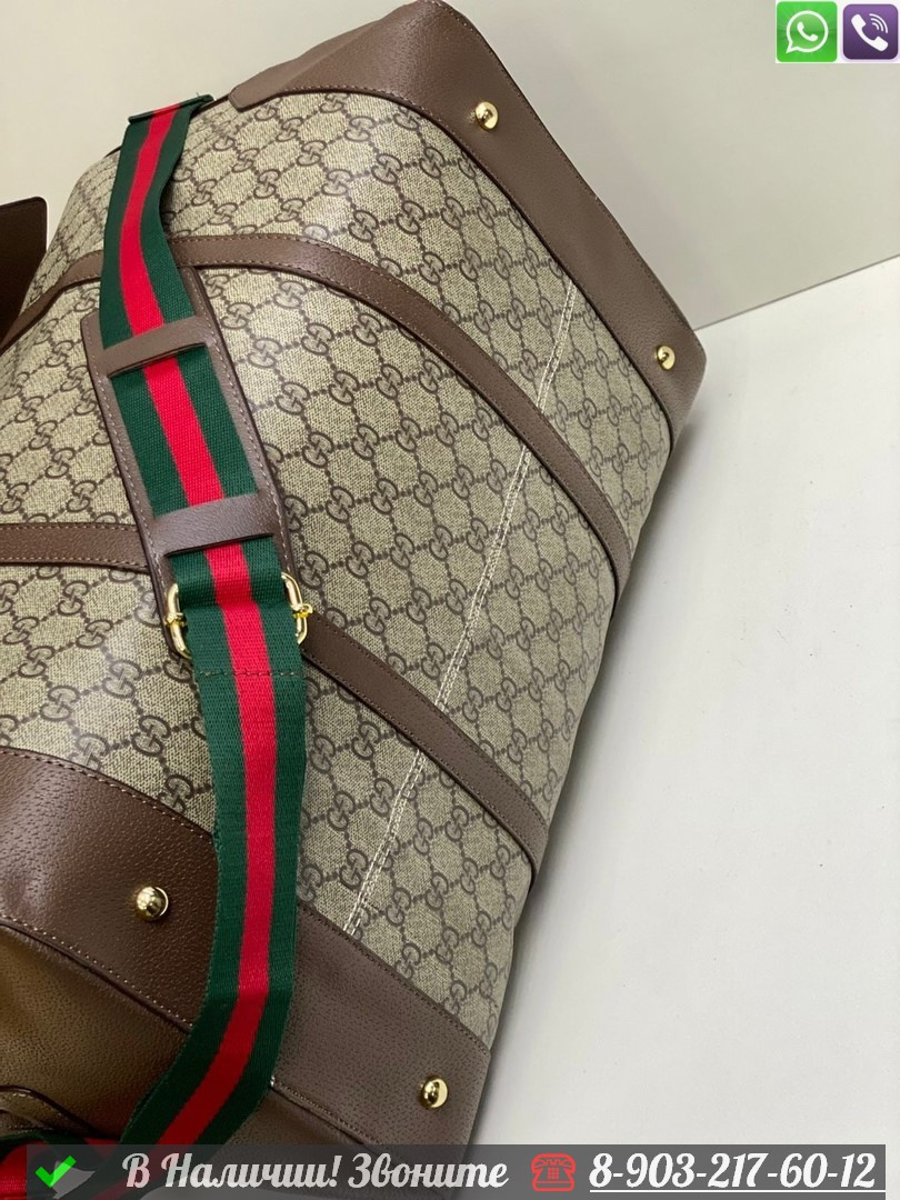 Дорожная сумка Gucci GG Supreme Черный - фото 7 - id-p99229945