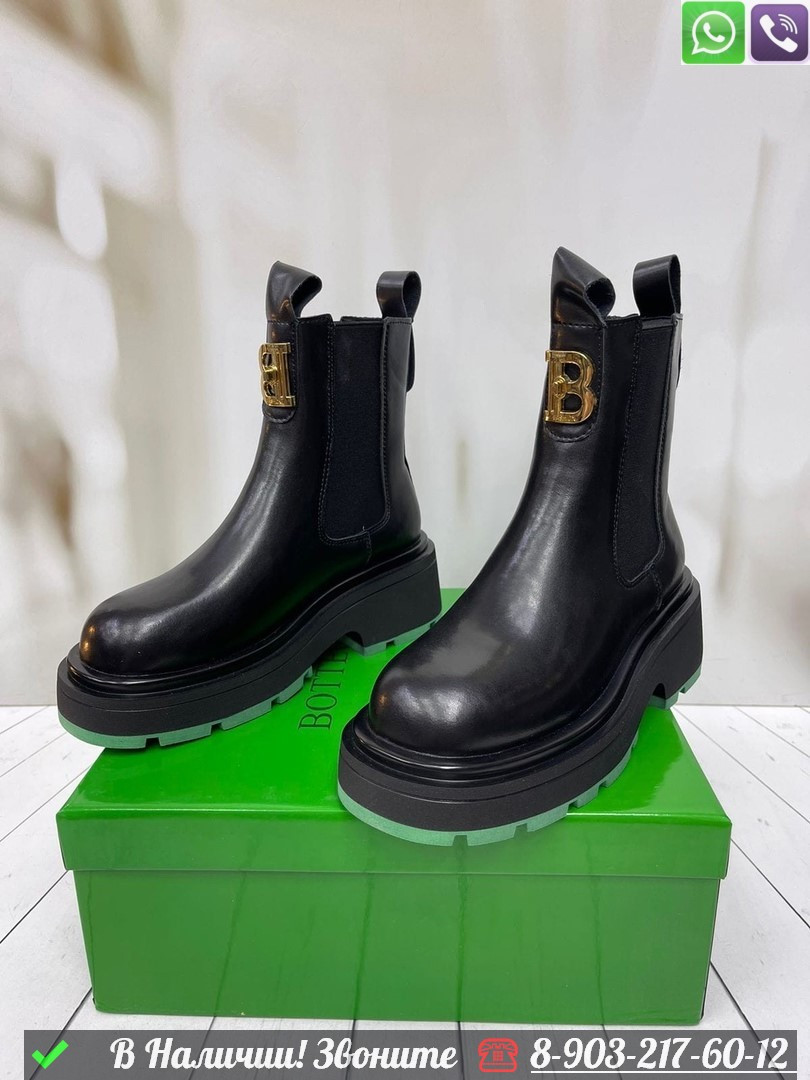 Ботинки Bottega Veneta черные - фото 1 - id-p99230954