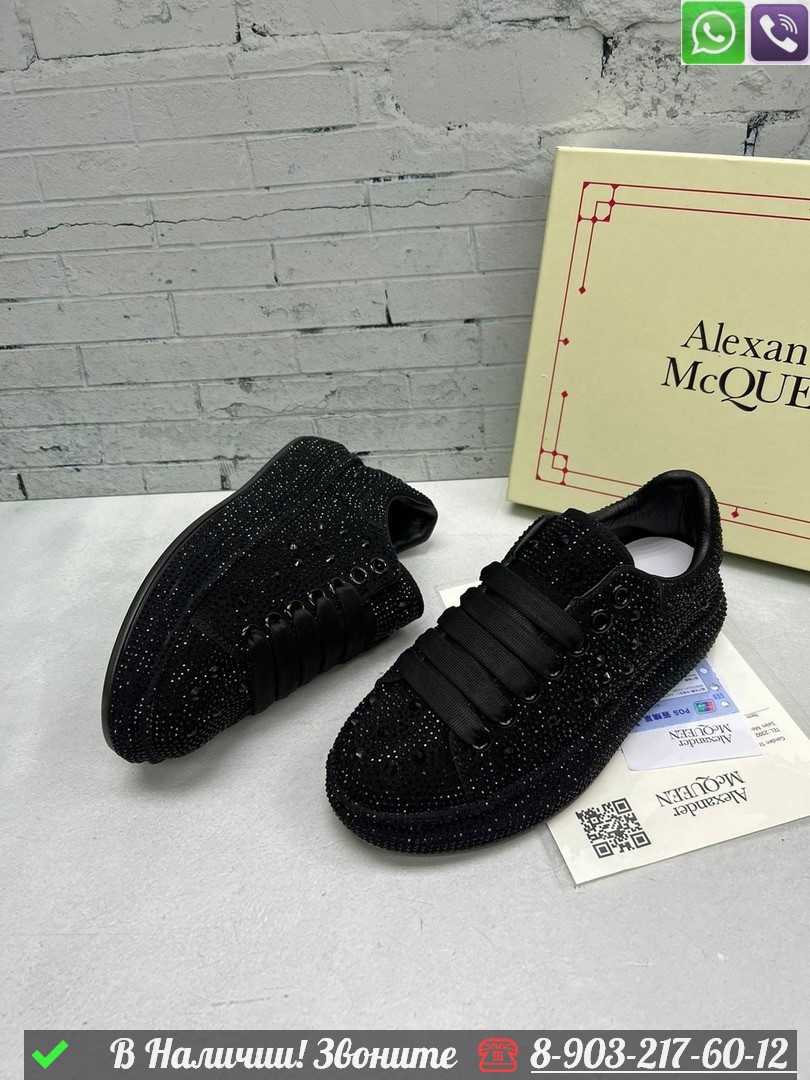 Кроссовки Alexander McQueen черные - фото 3 - id-p99233933